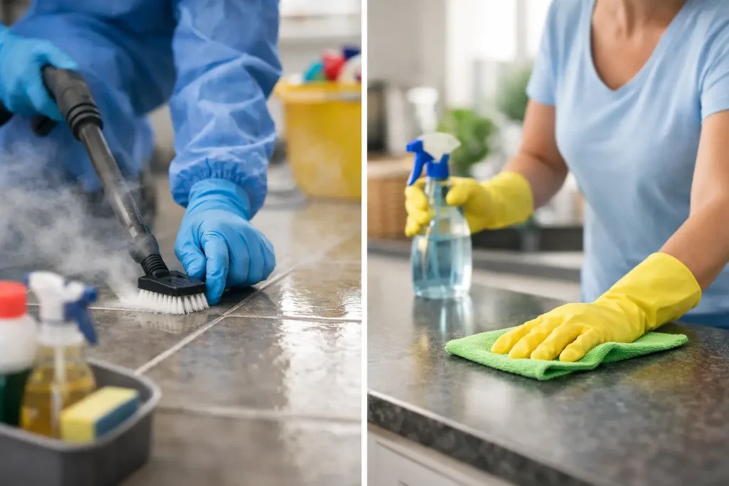 Deep Cleaning vs Regular Cleaning
